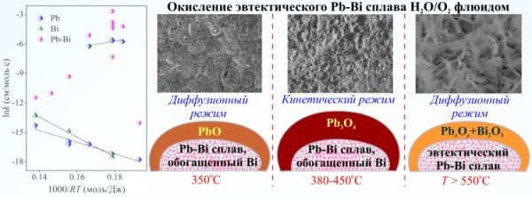 Синергетический эффект воды и кислорода в окислении свинцовых теплоносителей обнаружили ученые ИТ СО РАН