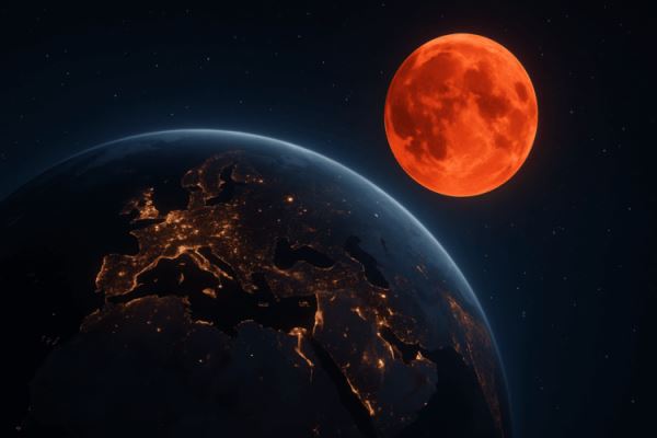 Полное лунное затмение 7 сентября 2025: где видно и точное время, когда Луна станет красной