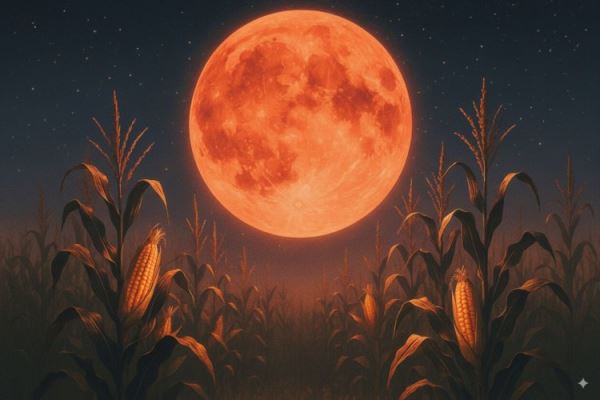 Когда будет полнолуние в сентябре 2025 и почему оно называется Кукурузной Луной
