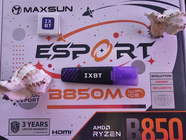 Обзор материнской платы Maxsun eSport B850M WiFi Ice на чипсете AMD B850