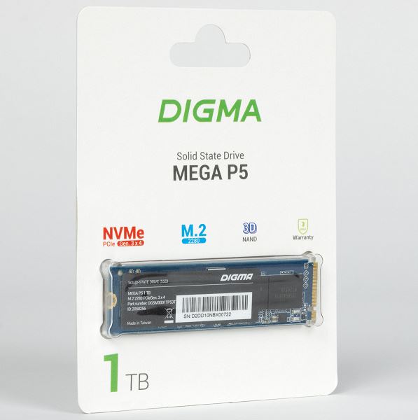 Тестирование SSD Digma Mega P5, Meta P21, Meta P7 и Top P8 емкостью 1 ТБ